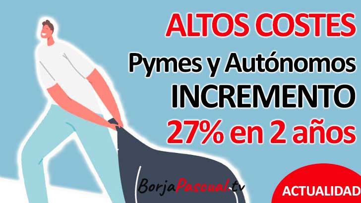 El impacto de los altos costes en las pymes españolas: un aumento del 27% en dos años